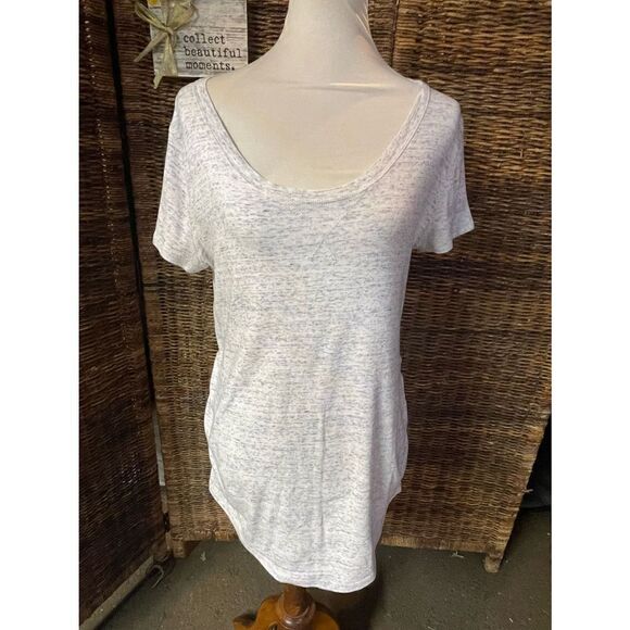 Liz Lange Maternity Light Gray Shirt Size Large-EUC - Picture 11 of 14